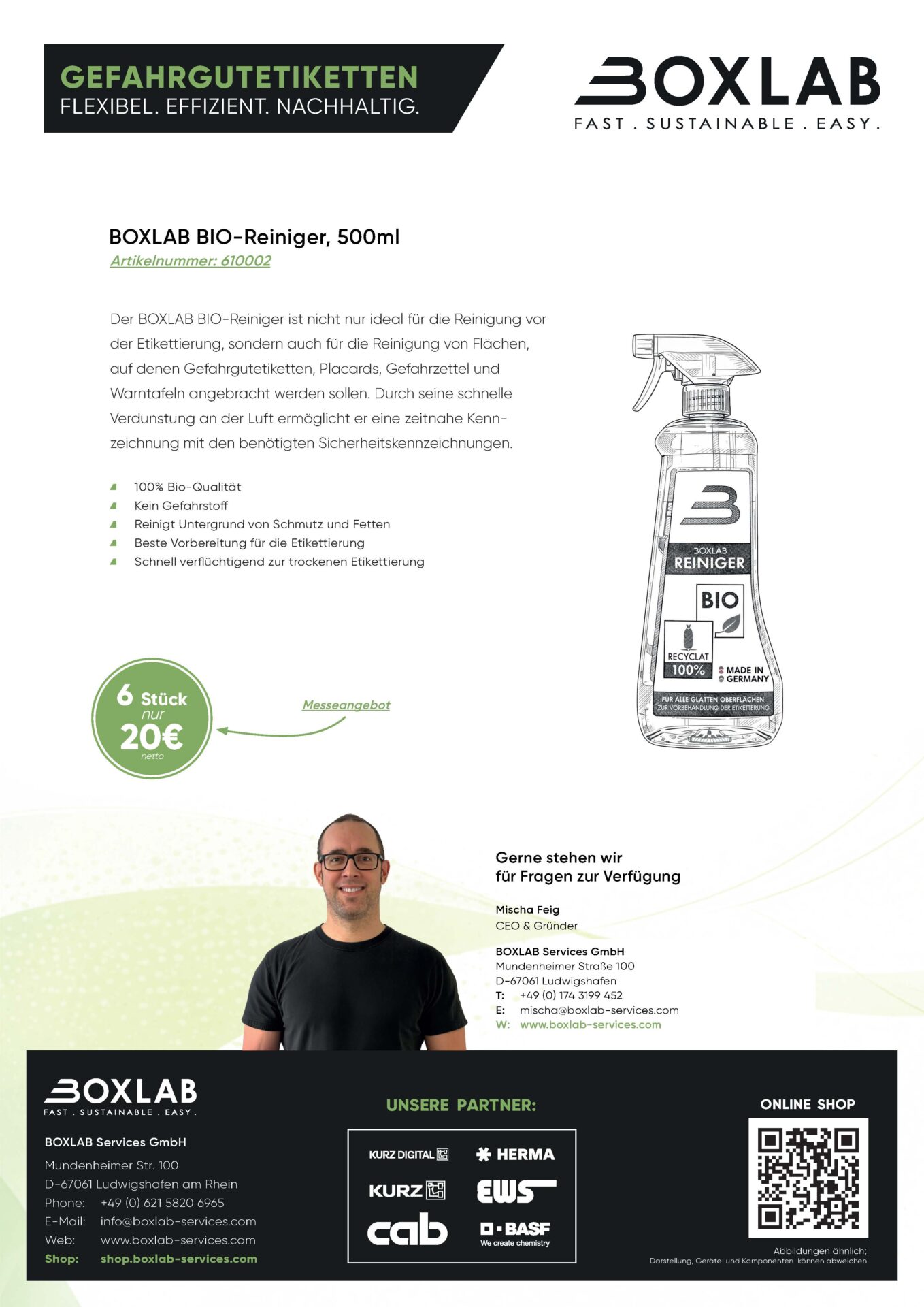 BOXLAB BIO-Reiniger, 500ml