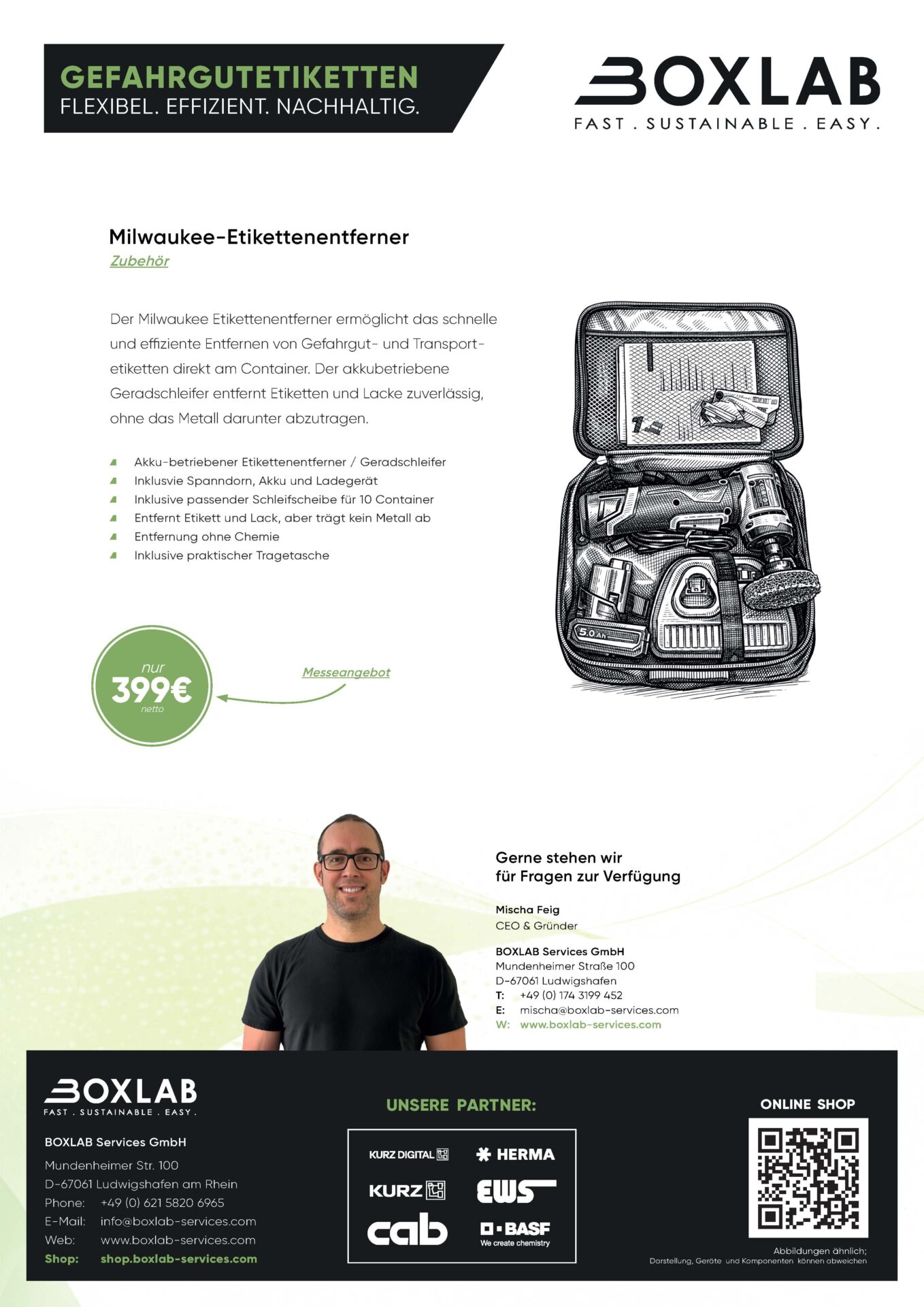 Milwaukee-Etikettenentferner