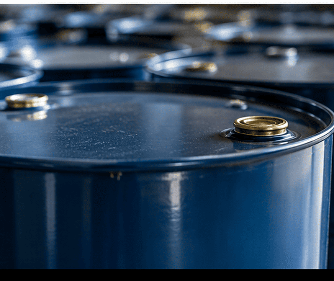 ADR dangerous goods transport with steel drum