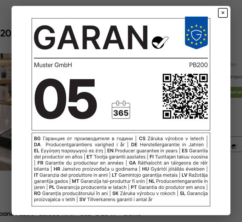 BOXLAB GARAN – garan connect shopware full label lightbox