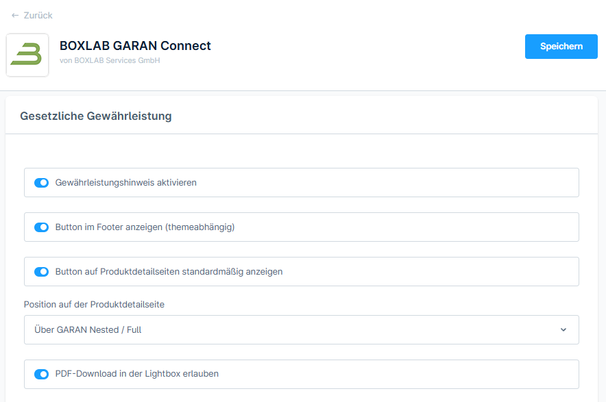 BOXLAB GARAN – garan connect shopware gewaehrleistung einstellungen