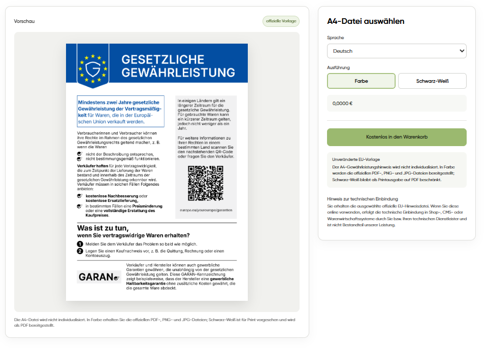 BOXLAB GARAN – garan studio gesetzliche gewaehrleistung a4